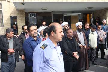 آیین میزبانی و استقبال از پیکر مطهر شهید گمنام در بیمارستان شهید بهشتی و مسجد بقیه الله الاعظم (عج) دانشگاه 